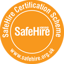 We are members of the Safe Hire Certification Scheme